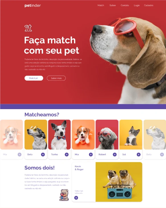 Seleção de trabalho: Petinder / CTD