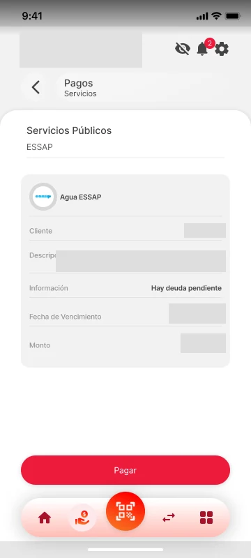 Solar Banco: Conferir os detalhes. Dados ocultados.